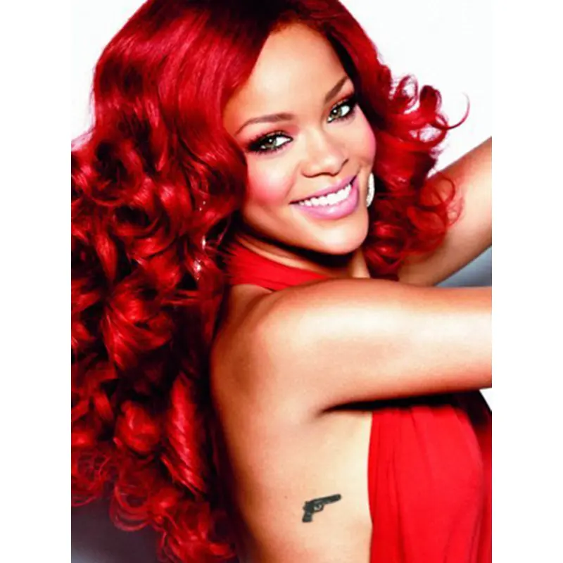 Light Red Curly Capless Synthetic Wigs