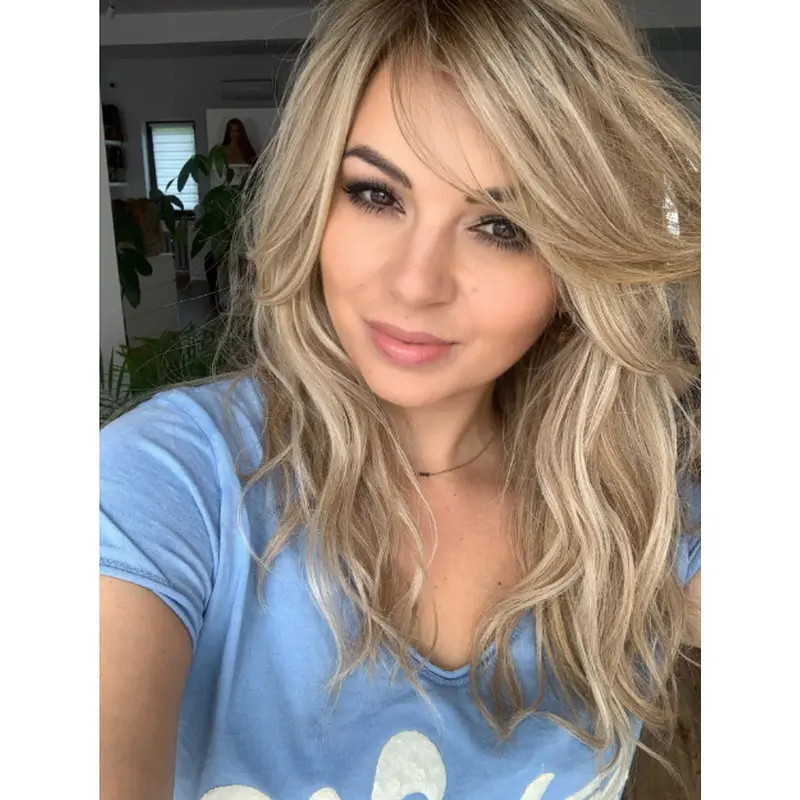 Wavy Capless Blonde Synthetic Flexibility Long Wigs