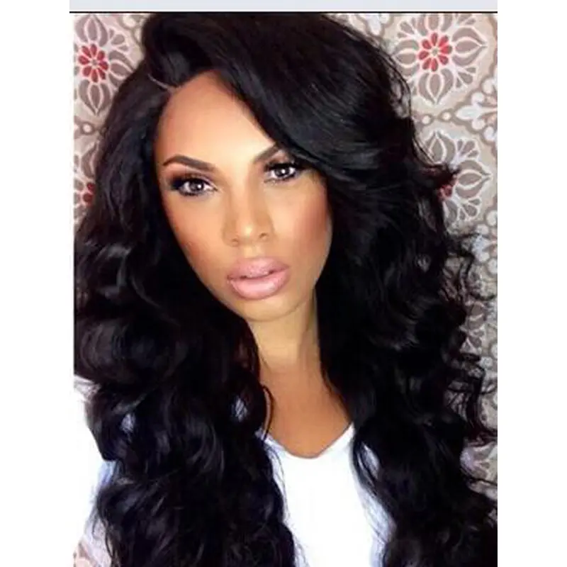 Curly Capless African American Black 15" Synthetic Wigs