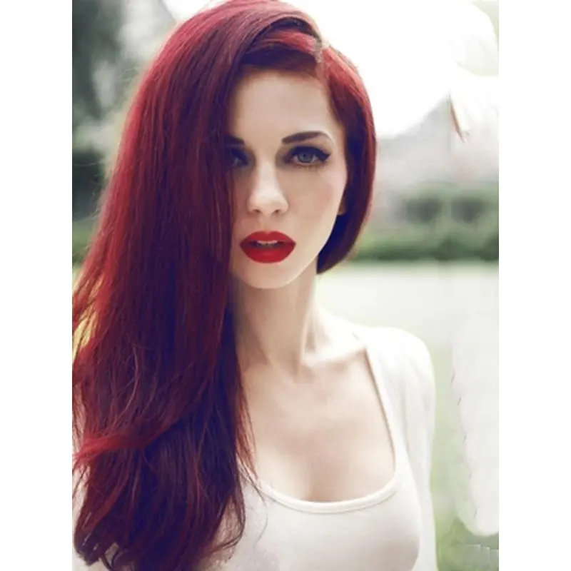 New Arrival Super Sexy Red Lace Wig 100% Human Hair 20 Inches