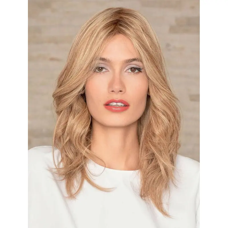 Wavy Monofilament Blonde Remy Human Hair Sassy Long Wigs