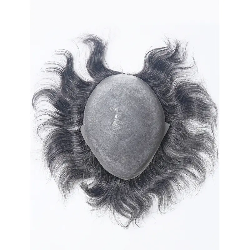 Full PU Base Transparent Thin Skin Man Toupees