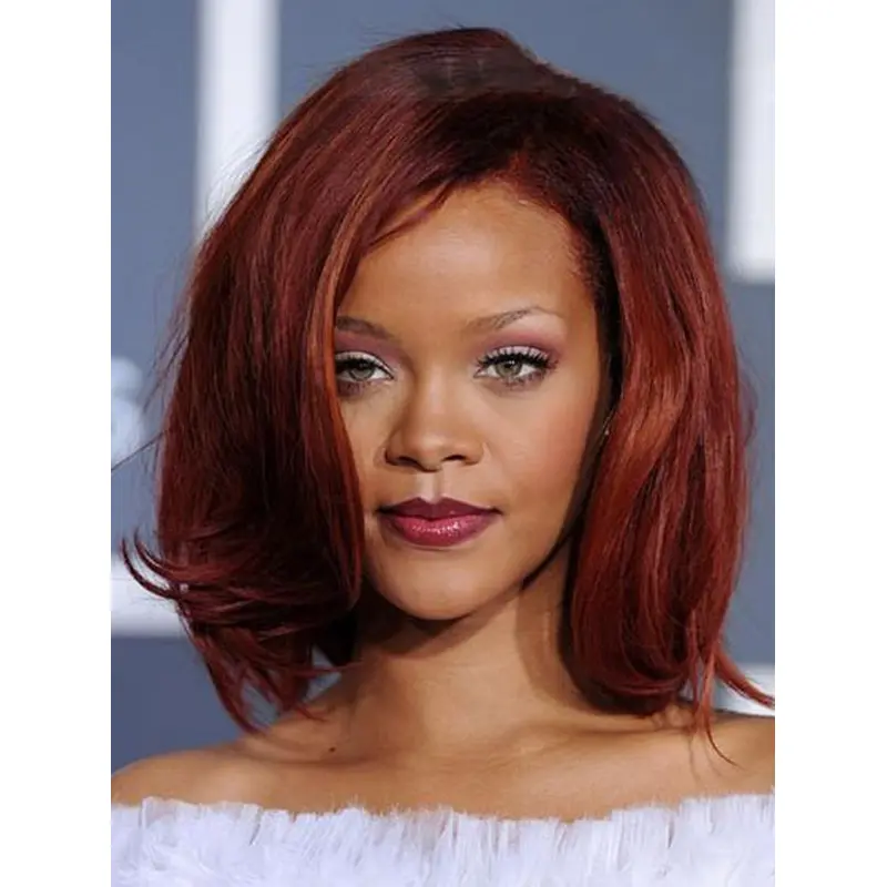 No-fuss Straight Chin Length Rihanna Wigs