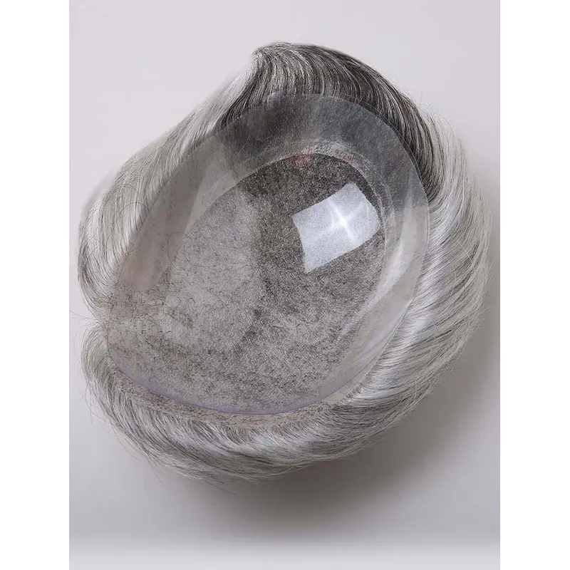 Welded Mono Base With Transparent Poly Perimeter Man Toupees