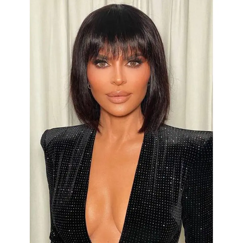 12" Chin Length Capless Synthetic Bobs Lisa Rinna Wigs