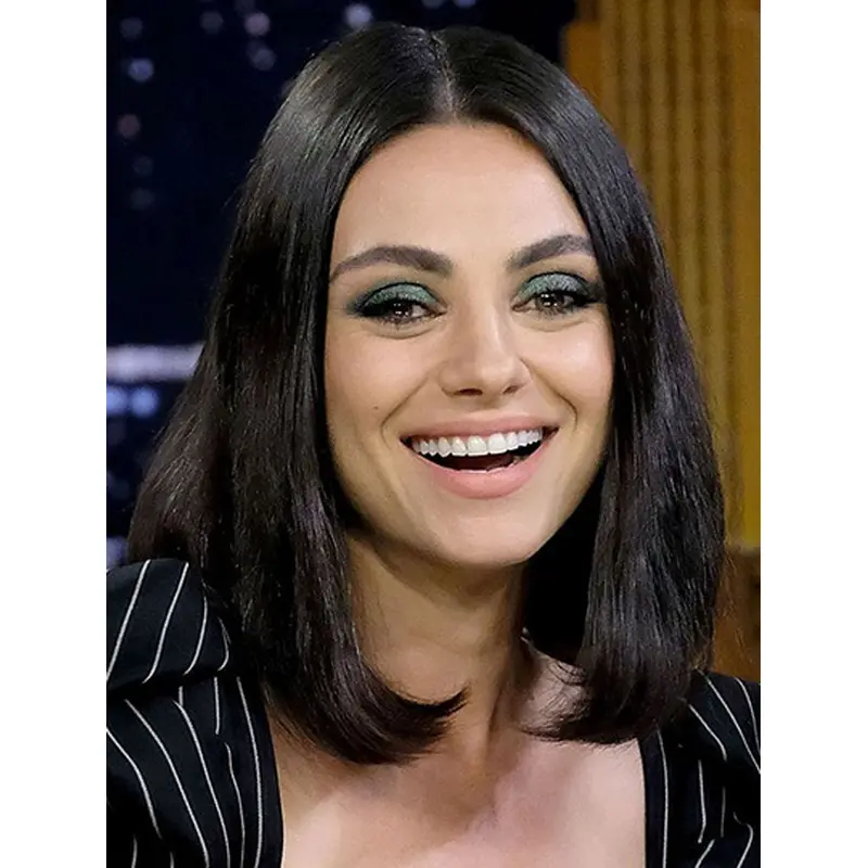 Full Lace 14" Straight Shoulder Length Bobs Mila Kunis Wigs
