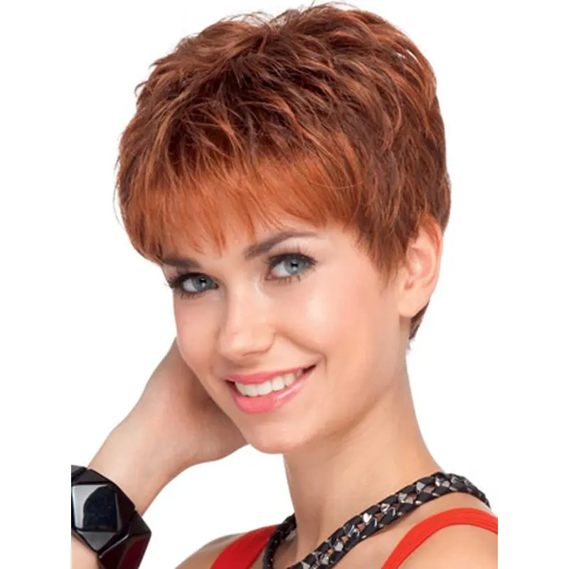 Lace Front Fashion Boycuts Wavy Wigs For Cancer