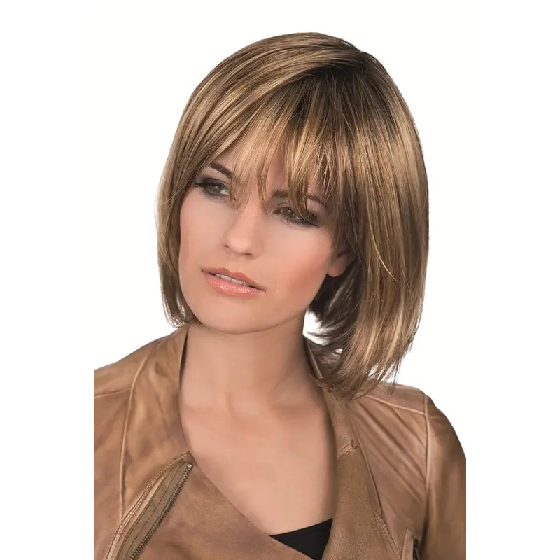 Stylish Lace Front Straight Chin Length Bob Wigs
