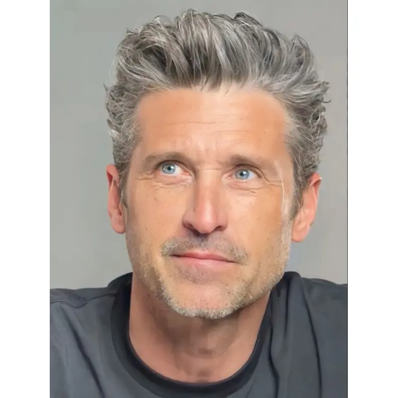 Male Wigs For Sale Straight Lace Front Synthetic Layered Wigs