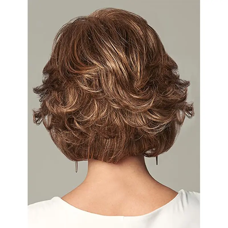 Sleek Layered Auburn Lace Front Wigs