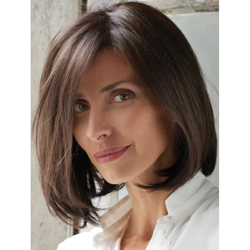Chin Length Straight Monofilament Synthetic 12" Designed Bob Wigs