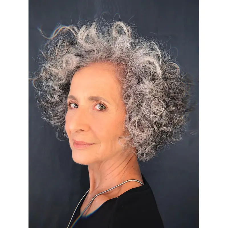 Short Gray Bob Wigs 8" Grey Remy Human Hair Wigs