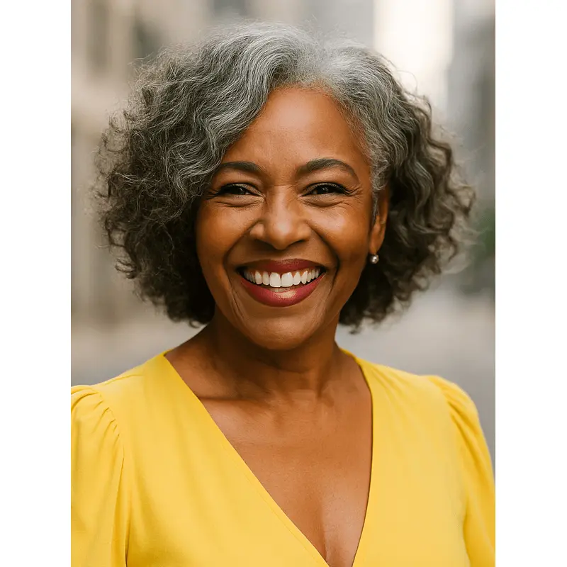 Gray Wigs For African American Women Bobs Chin Length Curly Wigs