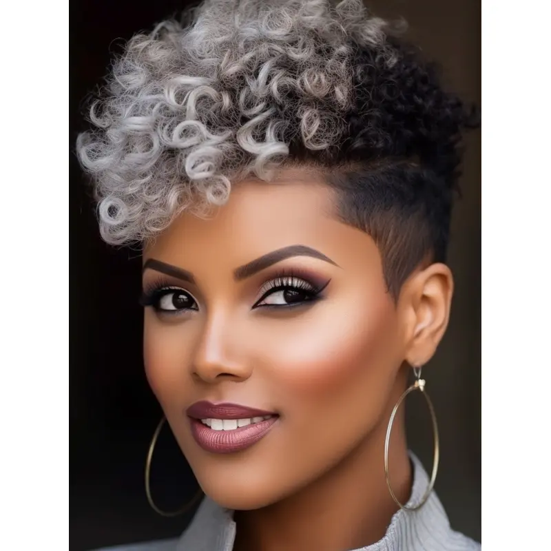 Wigs African American 6" Kinky Remy Human Hair Wigs