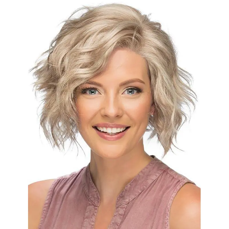 Lace Front Short Blonde Curly Affordable Classic Wigs