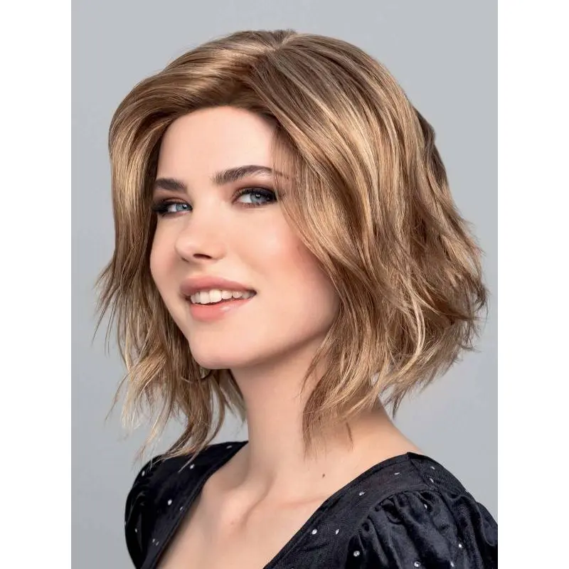 Wavy Blonde Monofilament Synthetic 12" Natural Medium Wigs