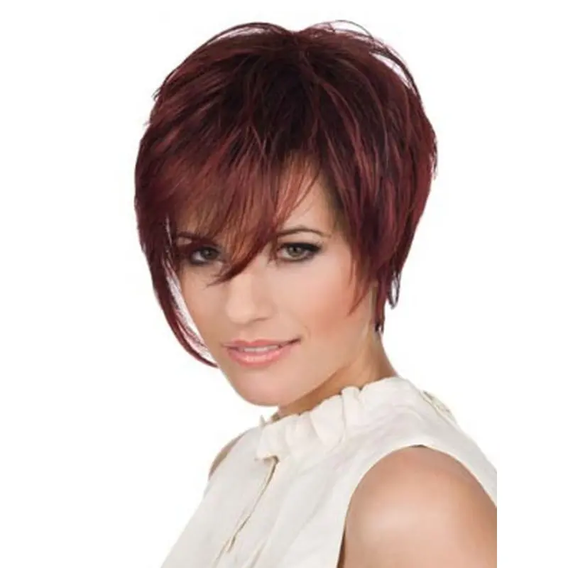 Lace Front Straight Short Celebrity Wigs