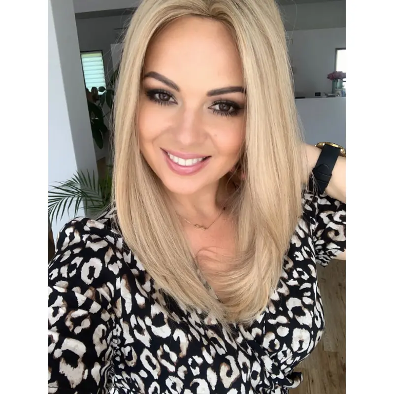 Straight Monofilament Blonde Remy Human Hair Fabulous Long Wigs