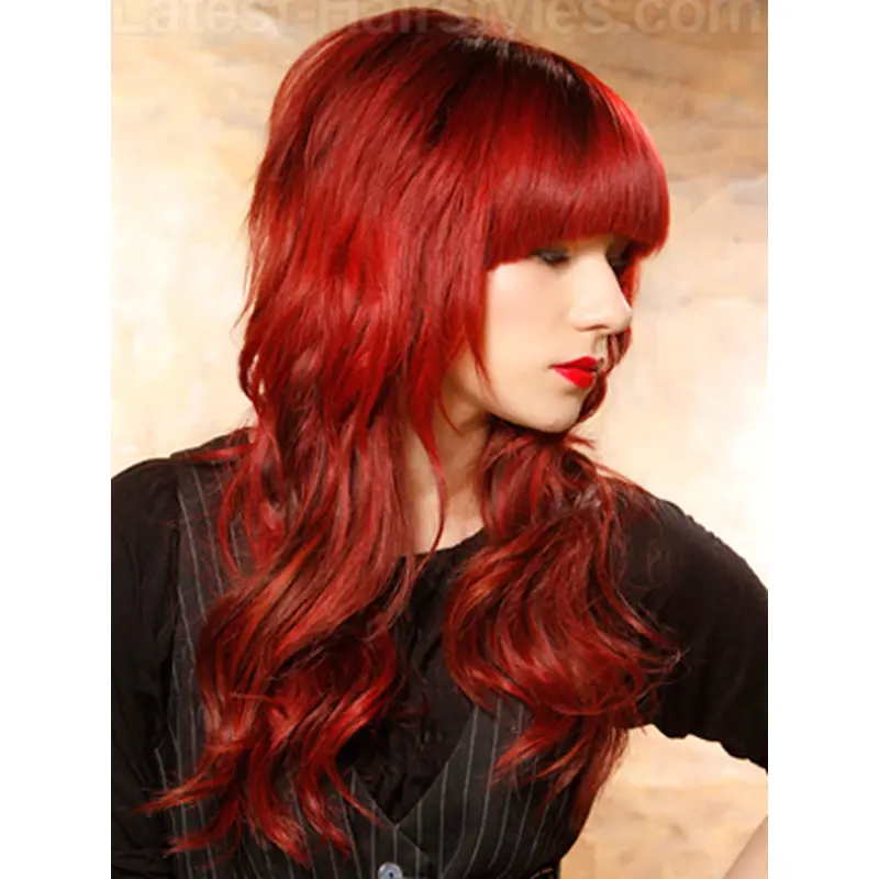 With Neat Bangs 20 Inches Capless Human Wigs
