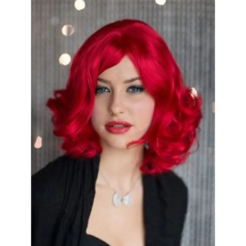 14 Inches Youthful Wavy Capless Human Wigs