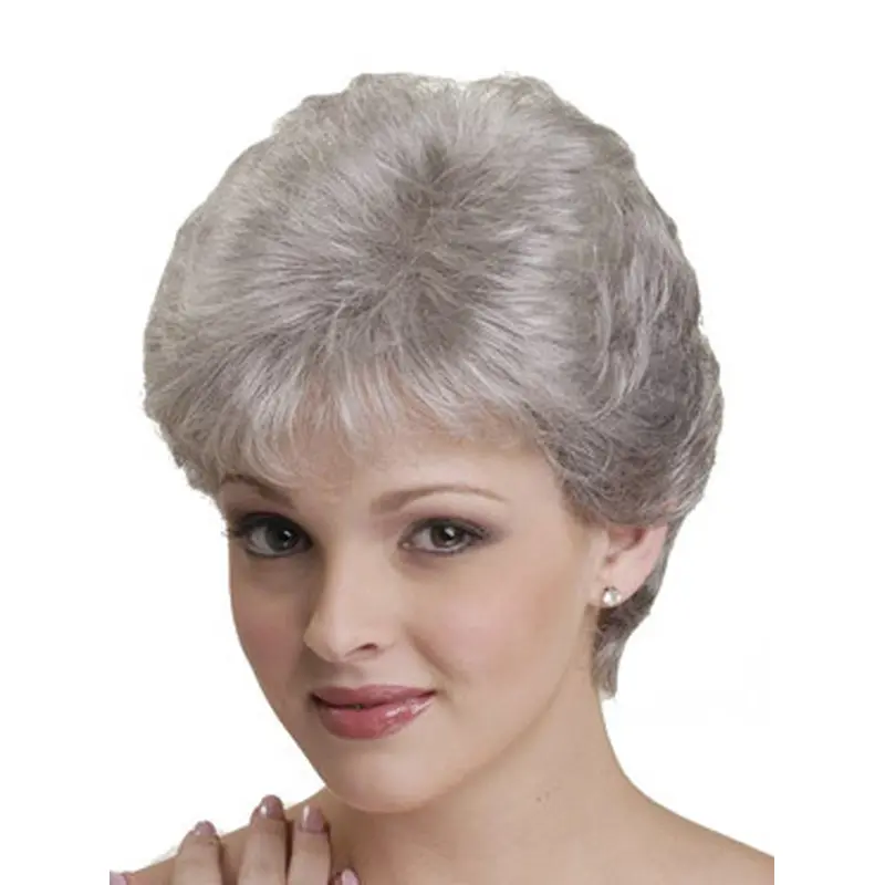 High Quality White Straight Short Classic Wigs