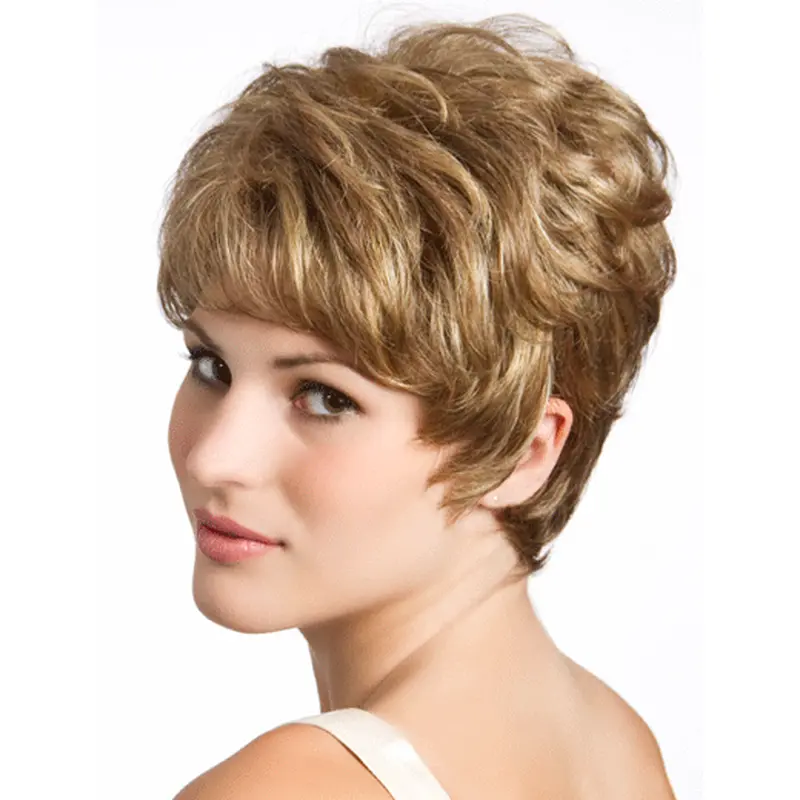 Boycuts Wavy Blonde 8" Human Hair