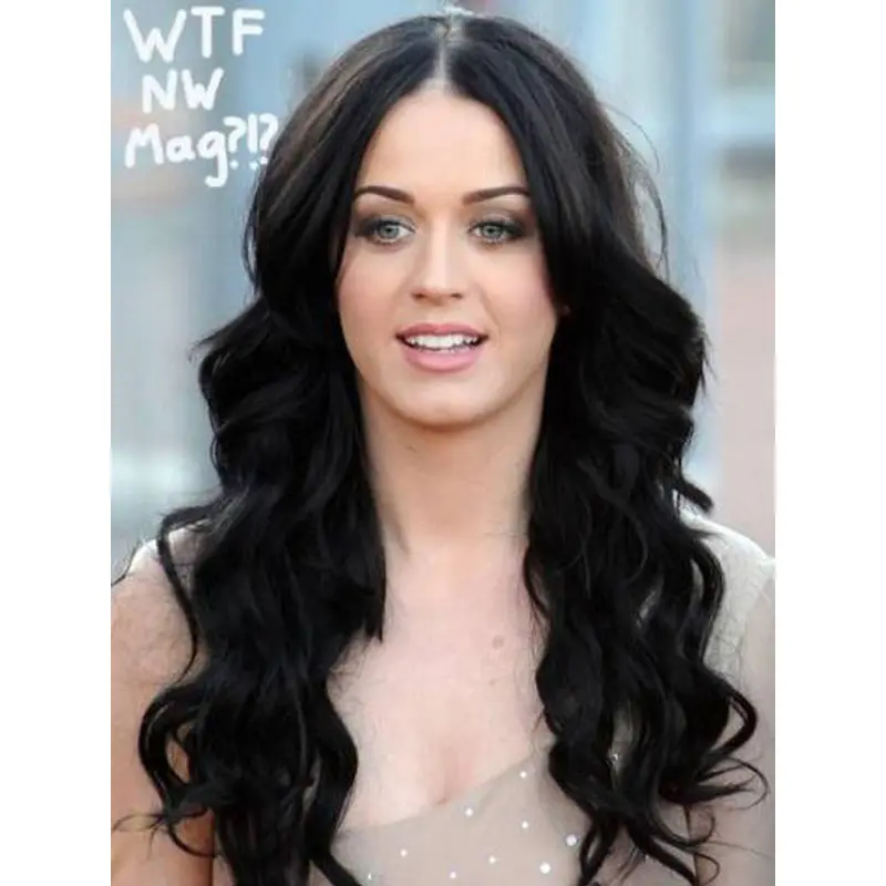 Cosy Black Wavy Synthetic Long Wigs