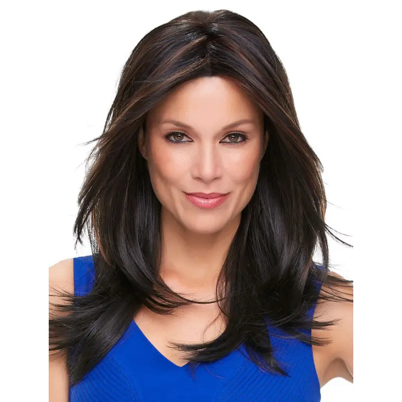 High Quality Straight Black Layered Hot Wigs