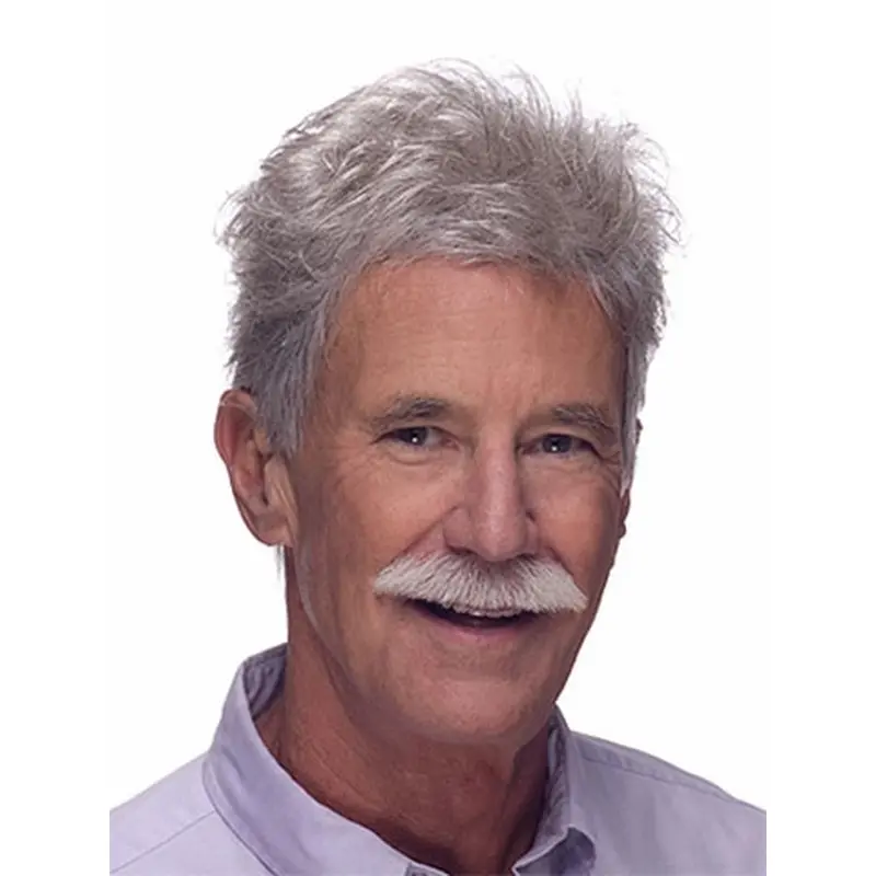 Easy White Monofilament Short Men Toupees