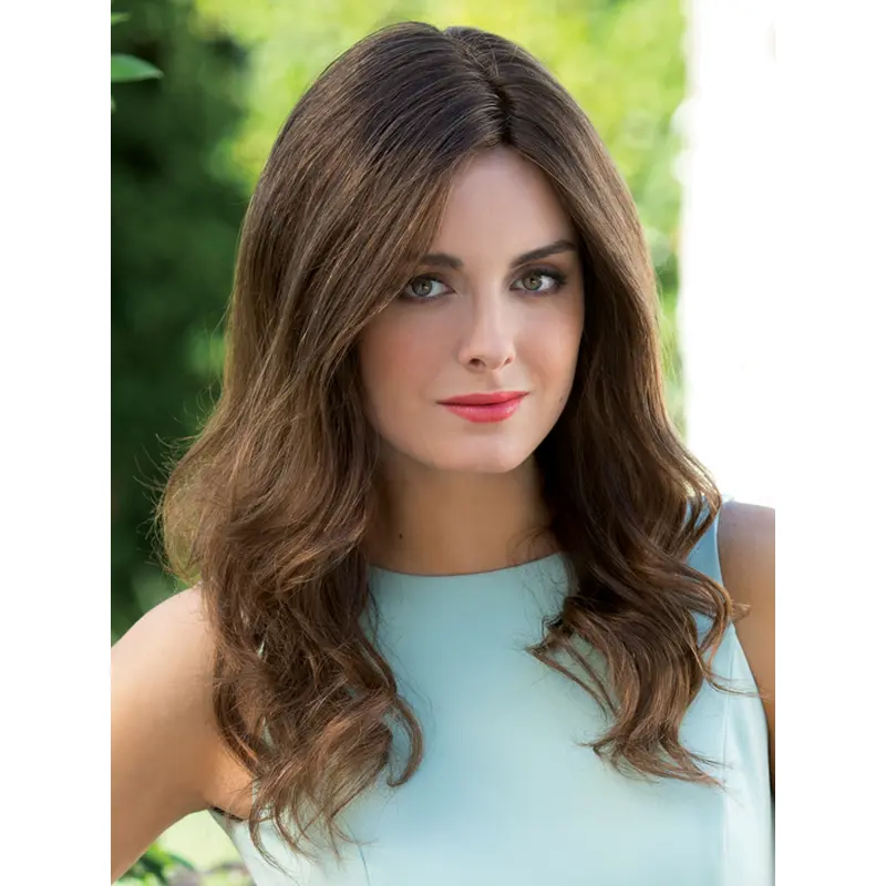 High Quality Layered Wavy Brown Long Wigs