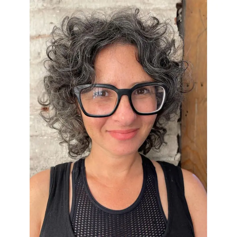 Salt And Pepper Bob Wig Layered Monofilament Short Wigs