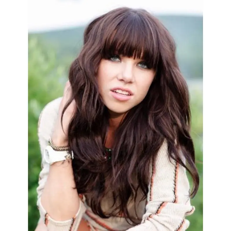 20" Wavy 100% Hand Tied Human Hair Wigs
