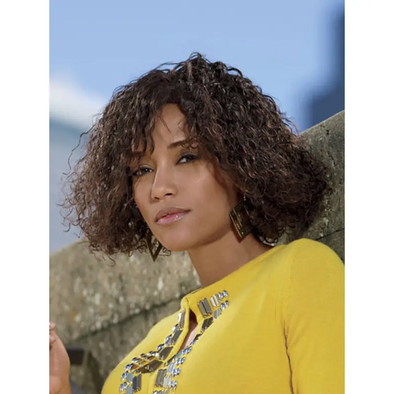 Lace Front Curly Synthetic Sassy Medium Wigs