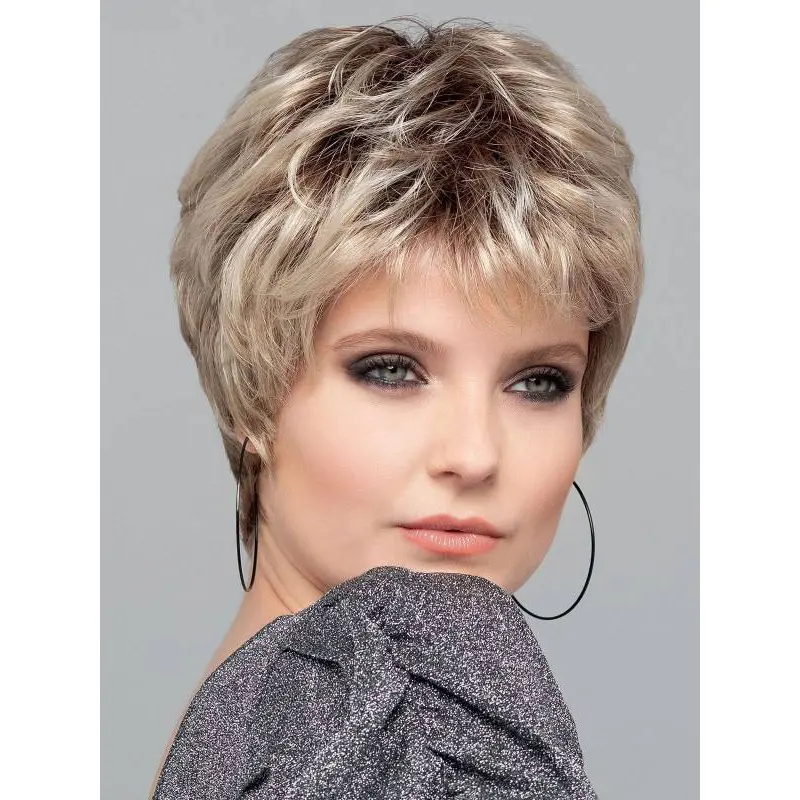 Wavy Monofilament Blonde Synthetic Best Short Wigs