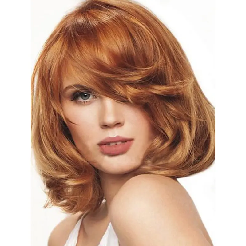 Easy Monofilament Wavy Chin Length Wigs