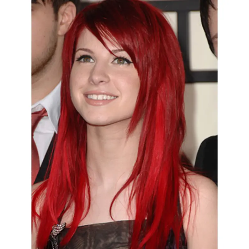 Girl's Red Straight Lace Front Synthetic Wigs