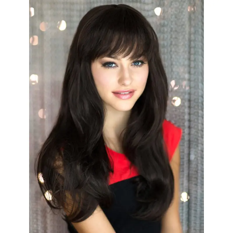 Gorgeous Black Straight Synthetic Long Wigs