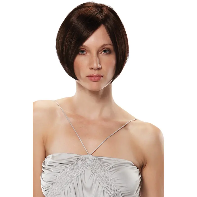 Sleek Monofilament Bobs Straight Short Wigs