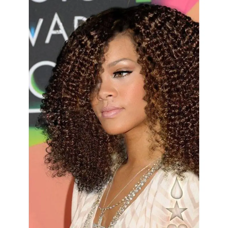 Weave Rihanna Kinky Curly Remy Hair