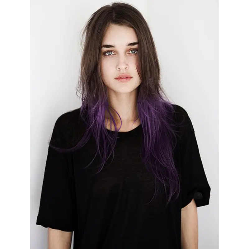 24" Wavy Long Full Lace Two Tone Wigs