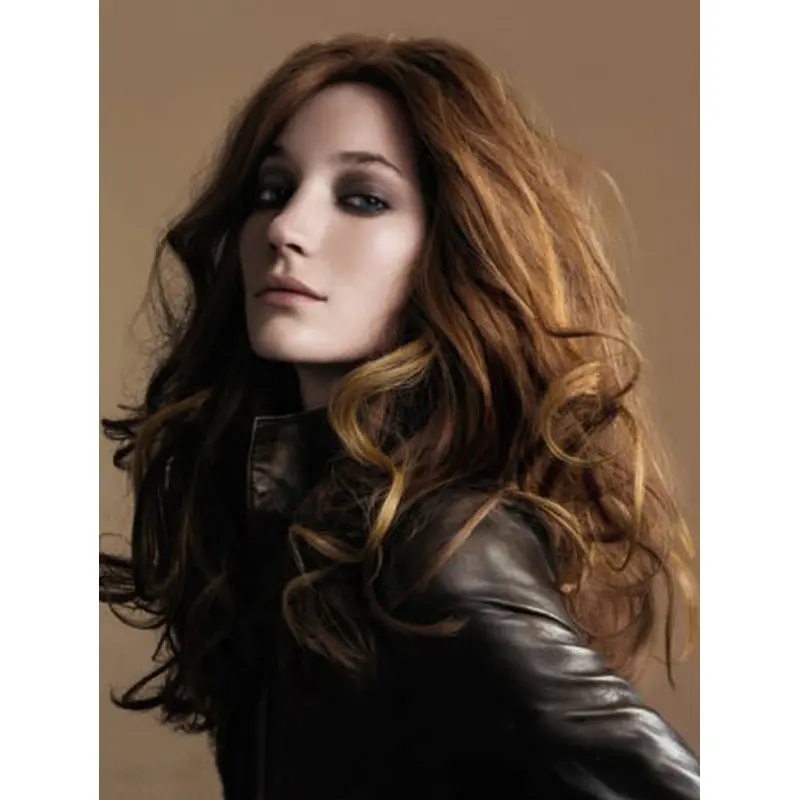 No-fuss Remy Human Hair Brown Wavy Wigs For Cancer