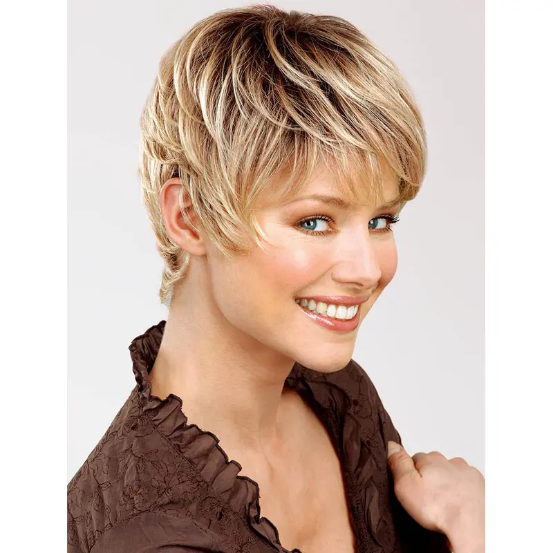 Popular Straight Blonde Boycuts Excellent Wigs