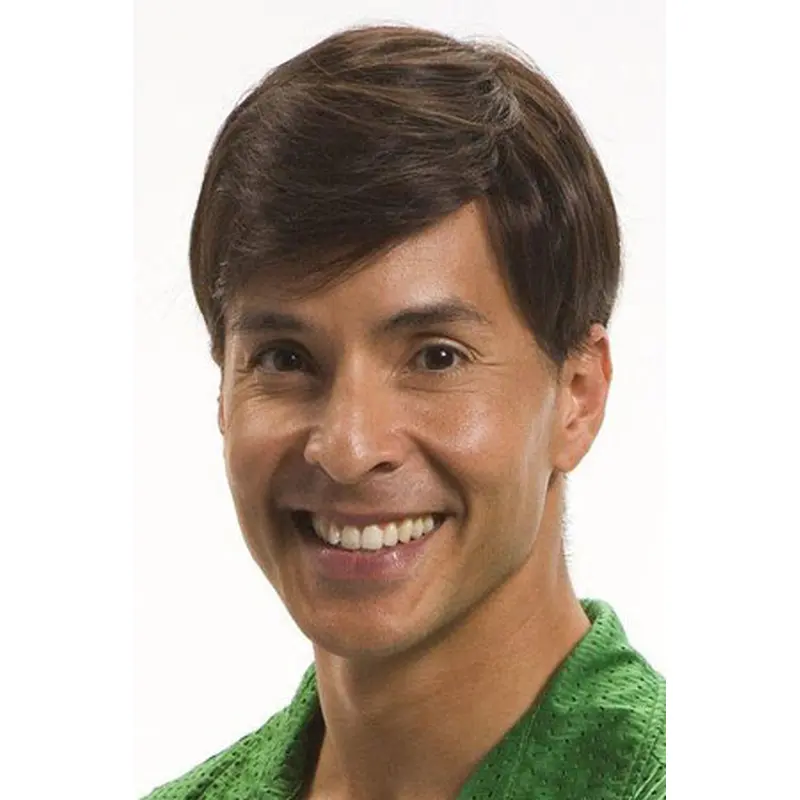 Brown Straight Remy Human Hair New Men Wigs