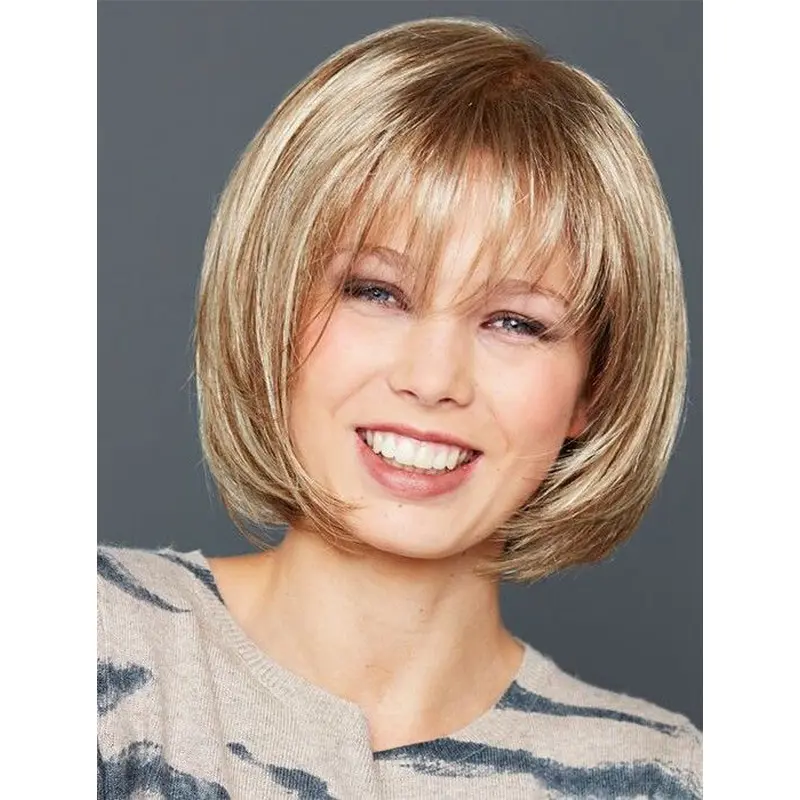 10" Straight Sleek Synthetic Bob Wigs