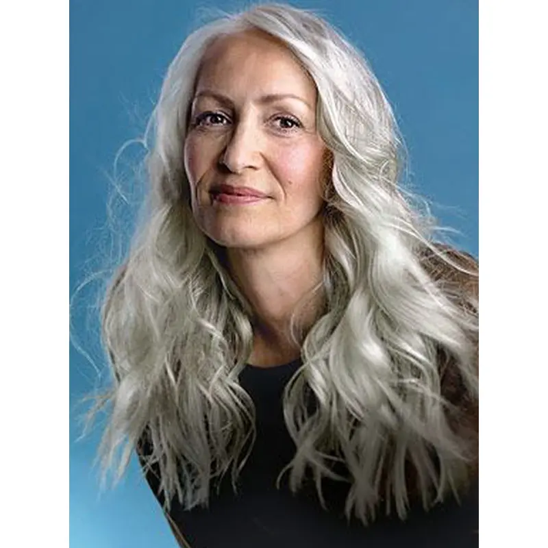 Long Wavy Full Lace Remy Human Hair 22" Lady Wigs