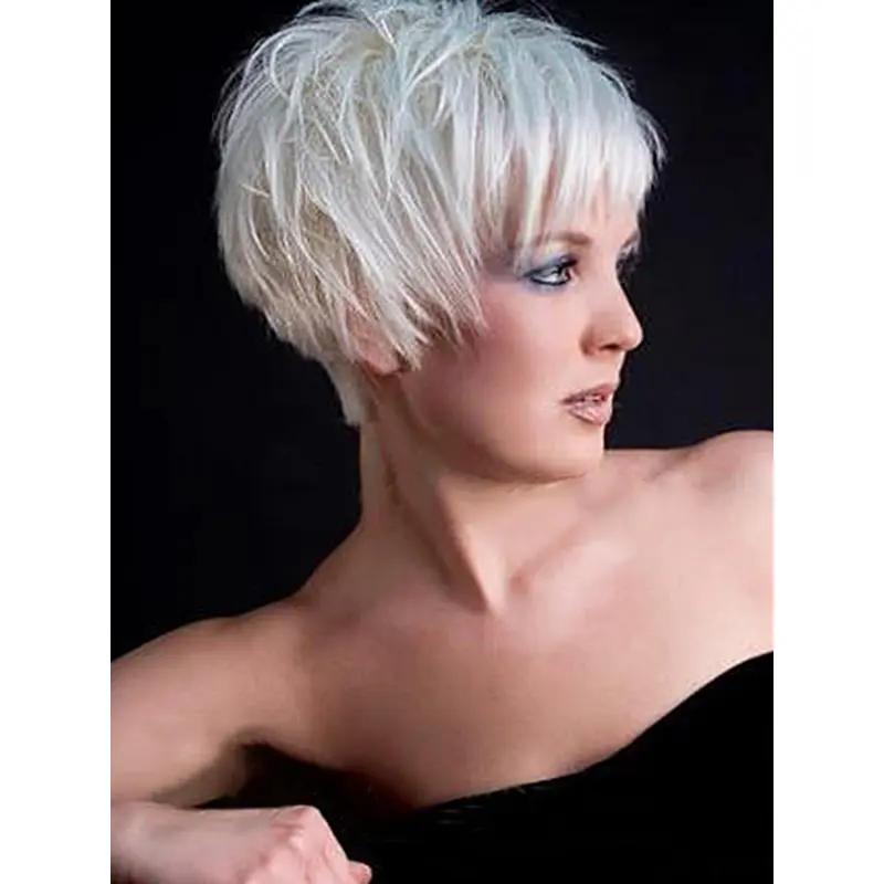 Straight Synthetic Easy Short Wigs