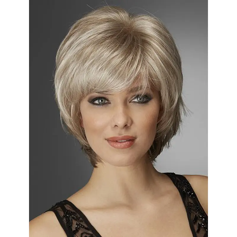 Fabulous Chin Length Wavy Blonde Bobs Popular Wigs