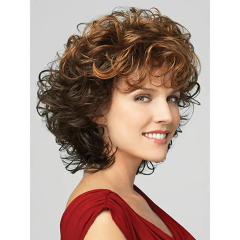 Lace Front Curly Chin Length Classic Wigs