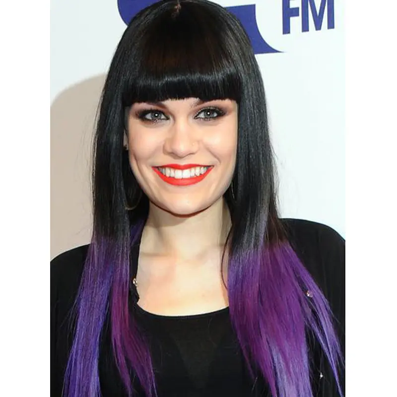 22" Straight Long Lace Front Two Tone Wigs