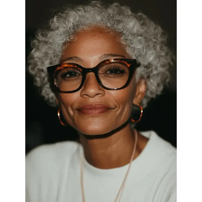 Short Wig For African American Monofilament Silver Remy Human Hair Wigs